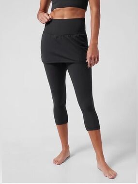 Athleta - Elation 2 In 1 Skort Capri Leggings With High Waist